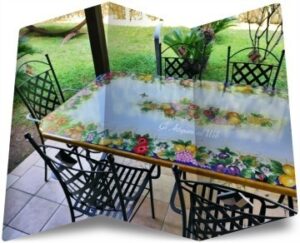tavoli da giardino rettangolari in pietra lavica