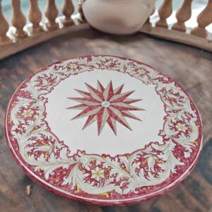 tavolino con base in ferro – mod IMPULSO BORDEAUX